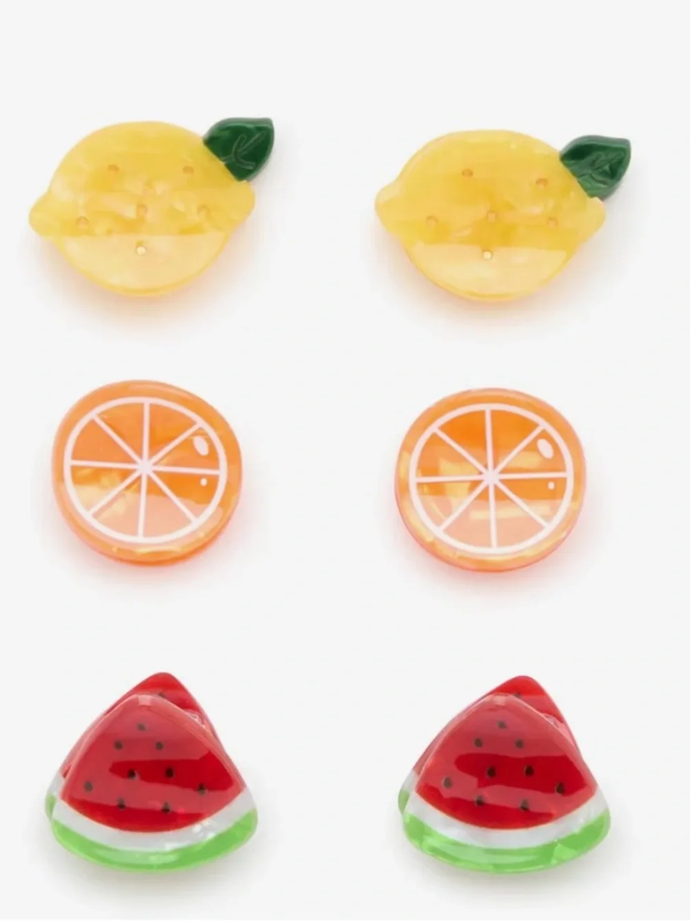NWT Kelly & Katie Fruit Mini Hair Clips - 6 Pack